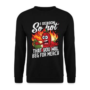 Kochbegeisterte - Unisex Pullover - Schwarz - Vorne - Alina (178cm) & Michal (187cm)