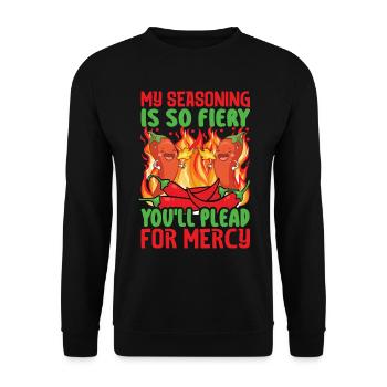 Cooking enthusiasts - Unisex Sweatshirt - black - Front - Alina (178cm) & Michal (187cm)