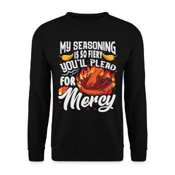 Culinary Expert Chef Foodie Spicy Chili Apparel - Unisex Sweatshirt - black - Front - Alina (178cm) & Michal (187cm)