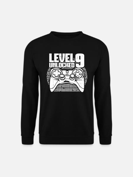 Gaming 9. Geburtstag 9 Jahre Gamer - Unisex Pullover - Schwarz