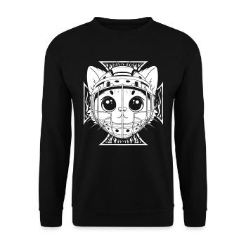 Masque de hockey sur glace Gardien de but Cats - Sweat-shirt Unisexe - noir - Devant - Alina (178cm) & Michal (187cm)
