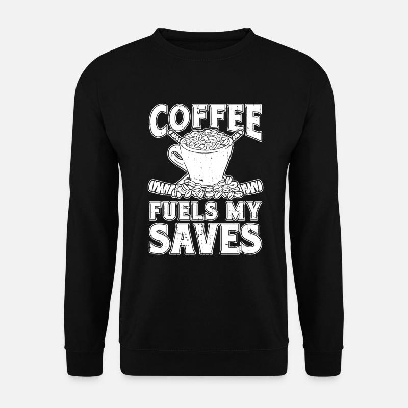 Eishockey Torwart Coffee - Unisex Pullover - Schwarz