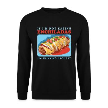 Enchilada Mexican Enchiladas Gift - Unisex Sweatshirt - black - Front - Alina (178cm) & Michal (187cm)