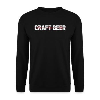 Craft Beer Bier Craftbier Ekg Heartbeat - Unisex Pullover - Schwarz - Vorne - Alina (178cm) & Michal (187cm)