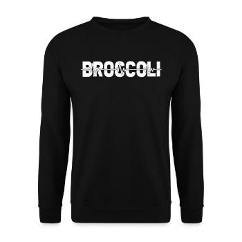 Broccoli Ekg Heartbeat - Unisex Sweatshirt - black - Front - Alina (178cm) & Michal (187cm)