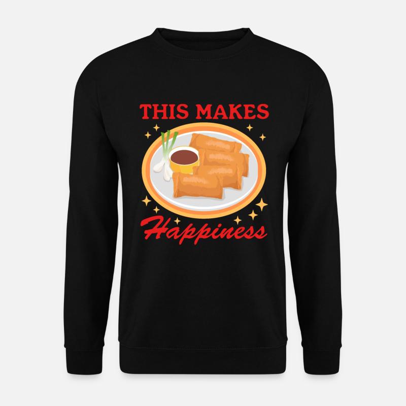 Lumpia Spring Roll Loempia Gift - Unisex Sweatshirt - black