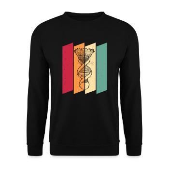 Badminton Federball Its In My Dna - Unisex Sweatshirt - black - Front - Alina (178cm) & Michal (187cm)