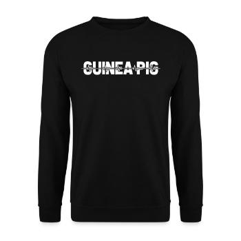 Guinea Pig Guinea Pig Ekg Heartbeat - Unisex Sweatshirt - black - Front - Alina (178cm) & Michal (187cm)