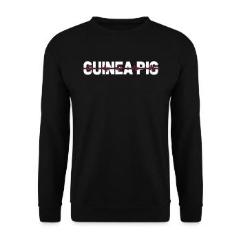 Guinea Pig Guinea Pig Ekg Heartbeat - Unisex Sweatshirt - black - Front - Alina (178cm) & Michal (187cm)