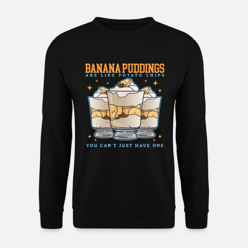 Bananenpudding Bananen Pudding Geschenk - Unisex Pullover - Schwarz