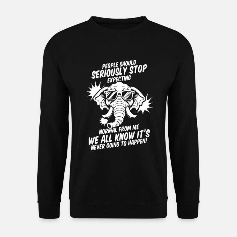 Elephant - Unisex Sweatshirt - black