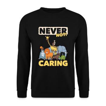 Gardien de zoo Gardien de zoo - Sweat-shirt Unisexe - noir - Devant - Alina (178cm) & Michal (187cm)