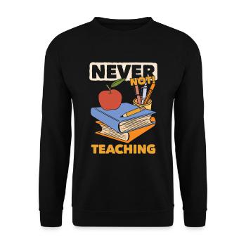 Enseignante pédagogue - Sweat-shirt Unisexe - noir - Devant - Alina (178cm) & Michal (187cm)