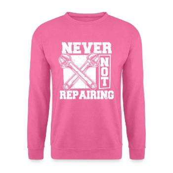 Mécanicien automobile - Sweat-shirt Unisexe - rose - Devant