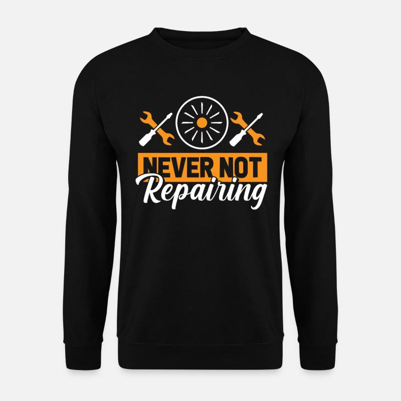 Flugzeug Mechaniker - Unisex Pullover - Schwarz
