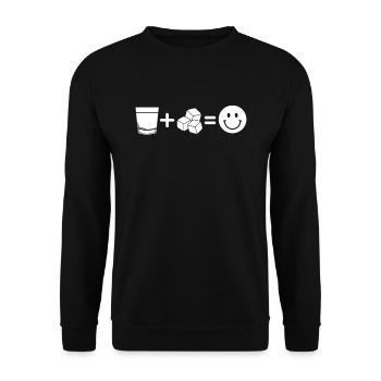 Whisky Whiskey - Unisex Pullover - Schwarz - Vorne - Alina (178cm) & Michal (187cm)
