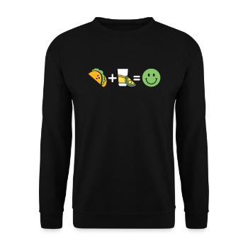 Tacos - Unisex Sweatshirt - black - Front - Alina (178cm) & Michal (187cm)