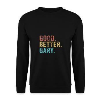 Bon mieux Gary - Sweat-shirt Unisexe - noir - Devant - Alina (178cm) & Michal (187cm)