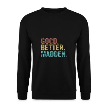 Bon mieux Madden - Sweat-shirt Unisexe - noir - Devant - Alina (178cm) & Michal (187cm)