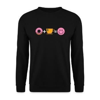 Doughnut - Unisex Sweatshirt - black - Front - Alina (178cm) & Michal (187cm)