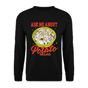 Salade de pommes de terre Salade de pommes de terre cadeau - Sweat-shirt Unisexe - noir - Devant - Alina (178cm) & Michal (187cm)