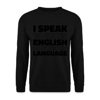 Emergency Call Control Center Operations Center - Unisex Sweatshirt - black - Front - Alina (178cm) & Michal (187cm)