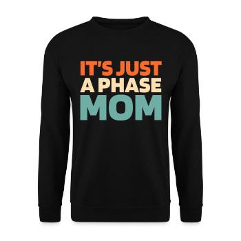 Mond Luna Juste une phase de lune - Sweat-shirt Unisexe - noir - Devant - Alina (178cm) & Michal (187cm)