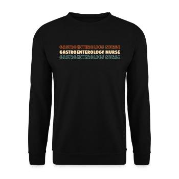Krankenschwester Infirmière en gastro-entérologie - Sweat-shirt Unisexe - noir - Devant - Alina (178cm) & Michal (187cm)