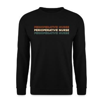 Krankenschwester Perioperative Nurse - Unisex Sweatshirt - black - Front - Alina (178cm) & Michal (187cm)