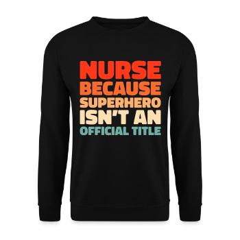Infirmier - Sweat-shirt Unisexe - noir - Devant - Alina (178cm) & Michal (187cm)