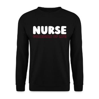 Infirmier - Sweat-shirt Unisexe - noir - Devant - Alina (178cm) & Michal (187cm)