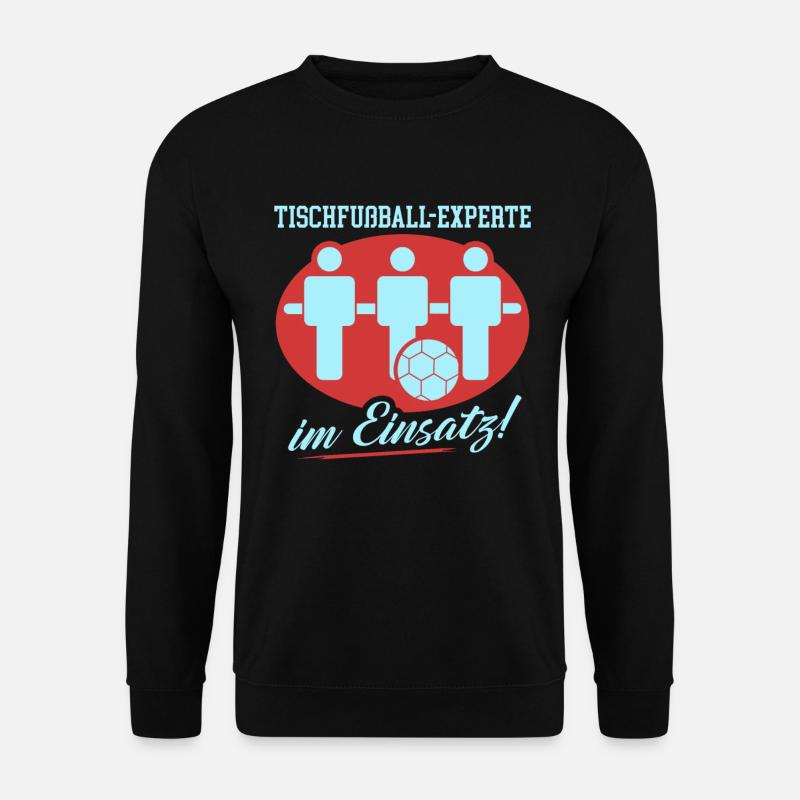Tischfußball Kickern Krökeln Tischkicker Geschenk - Unisex Pullover - Schwarz