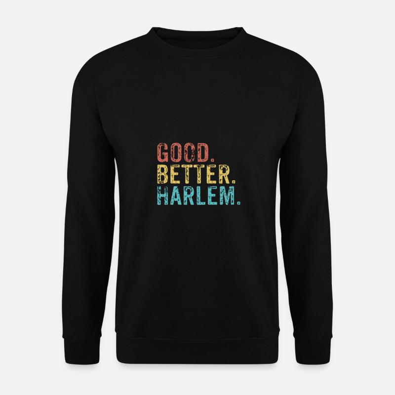 Cool guys are called Harlem - Unisex Sweatshirt - black