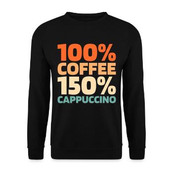 Coffee Cafe - Unisex Sweatshirt - black - Front - Alina (178cm) & Michal (187cm)