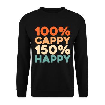 Capybara Wasserschwein - Unisex Pullover - Schwarz - Vorne - Alina (178cm) & Michal (187cm)