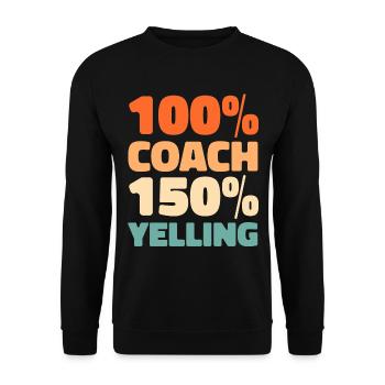 Football coach - Unisex Sweatshirt - black - Front - Alina (178cm) & Michal (187cm)