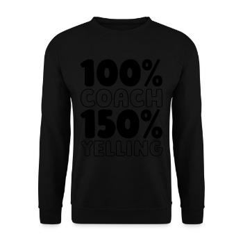 Football coach - Unisex Sweatshirt - black - Front - Alina (178cm) & Michal (187cm)