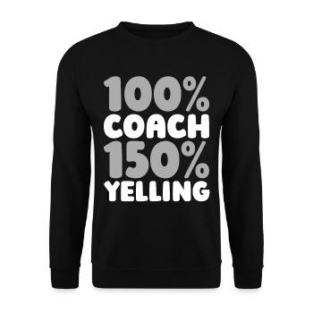 Football coach - Unisex Sweatshirt - black - Front - Alina (178cm) & Michal (187cm)