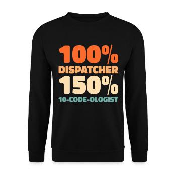 Emergency Call Control Center Operations Center - Unisex Sweatshirt - black - Front - Alina (178cm) & Michal (187cm)