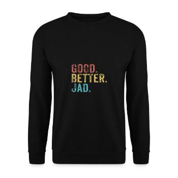 Les mecs cool s’appellent Jad - Sweat-shirt Unisexe - noir - Devant - Alina (178cm) & Michal (187cm)