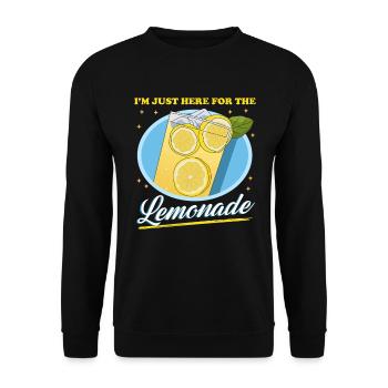 Limonade, limonade au citron, cadeau effervescent - Sweat-shirt Unisexe - noir - Devant - Alina (178cm) & Michal (187cm)