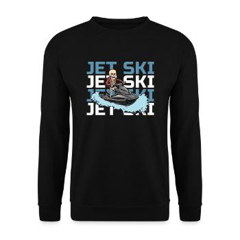 Jet Ski - Unisex Pullover - Schwarz - Vorne - Alina (178cm) & Michal (187cm)