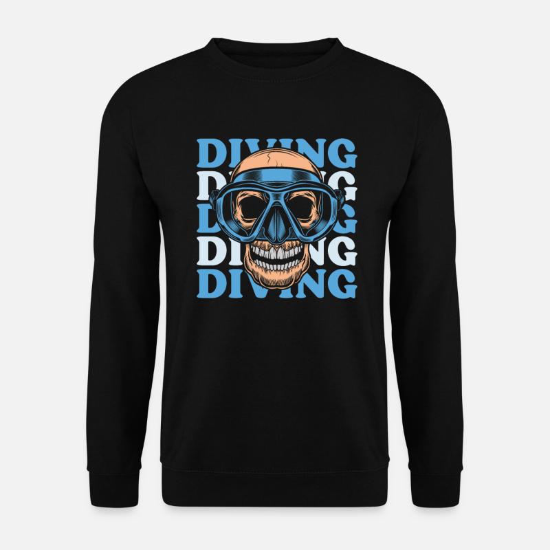 Diving Divers - Unisex Sweatshirt - black