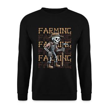 Agriculteur Agriculteur - Sweat-shirt Unisexe - noir - Devant - Alina (178cm) & Michal (187cm)