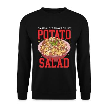 Potato Salad Potato Salad Gift - Unisex Sweatshirt - black - Front - Alina (178cm) & Michal (187cm)