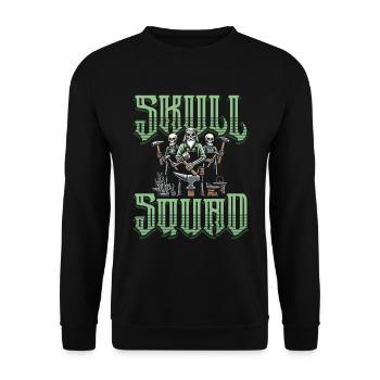 Blacksmith Metalworker - Unisex Sweatshirt - black - Front - Alina (178cm) & Michal (187cm)