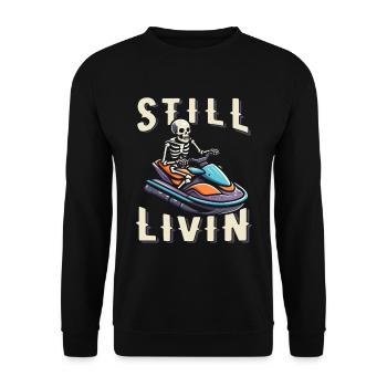 Jet Ski - Sweat-shirt Unisexe - noir - Devant - Alina (178cm) & Michal (187cm)