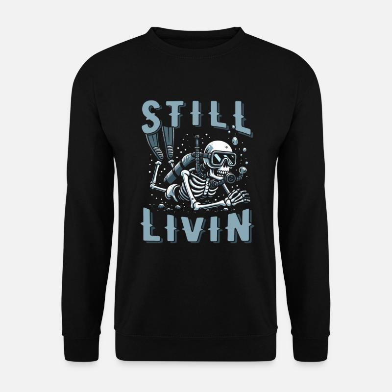 Diving Diver - Unisex Sweatshirt - black