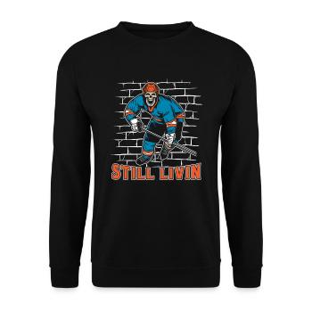 Hockey sur glace - Sweat-shirt Unisexe - noir - Devant - Alina (178cm) & Michal (187cm)