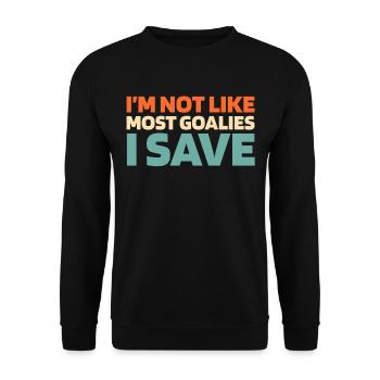 Gant de gardien de but de hockey sur glace Rondelle d’économie - Sweat-shirt Unisexe - noir - Devant - Alina (178cm) & Michal (187cm)